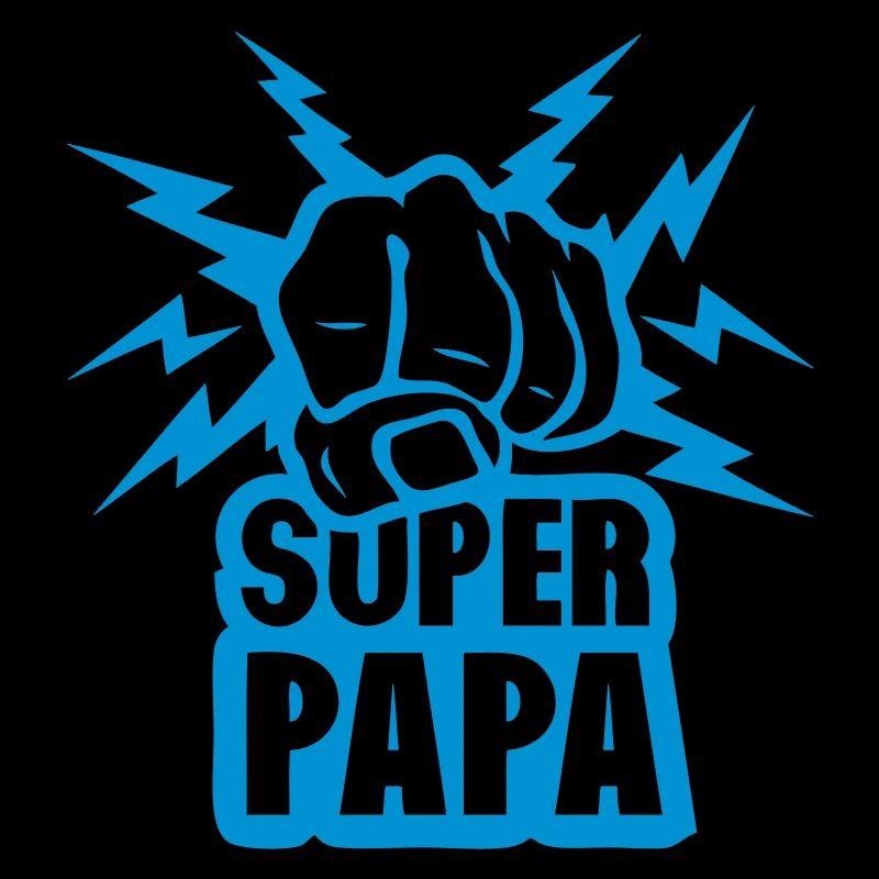 super papa poing fermer force eclair