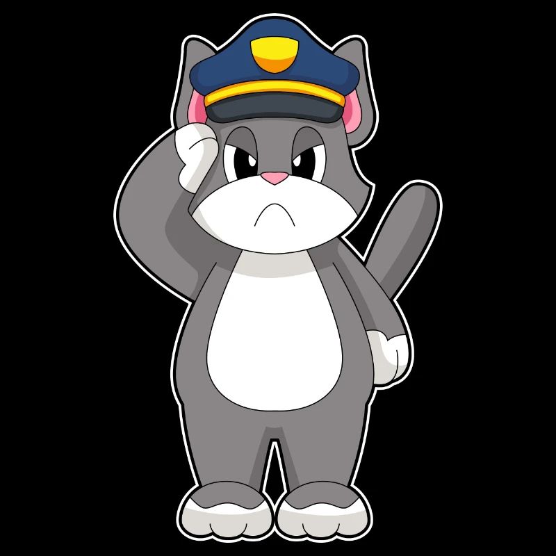 Cat, Policeman, Police