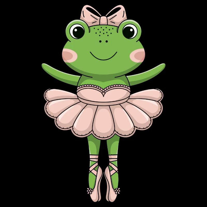 Grenouille de ballet en tutu rose