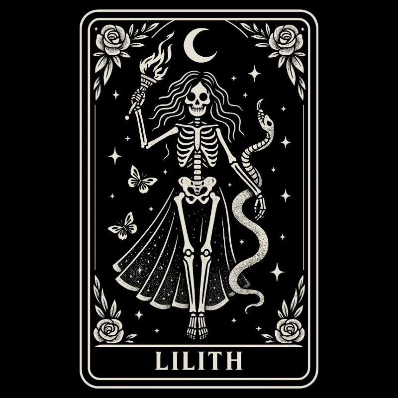 Lilith Squelette Déesse Clair de Lune