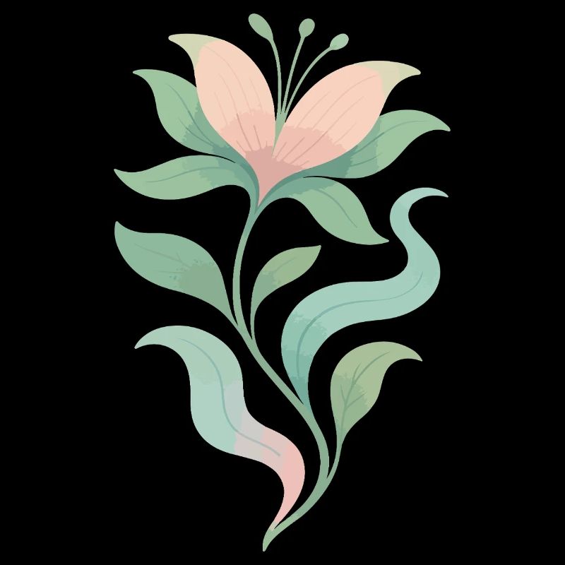 Pastel Bloom Botanical Flow