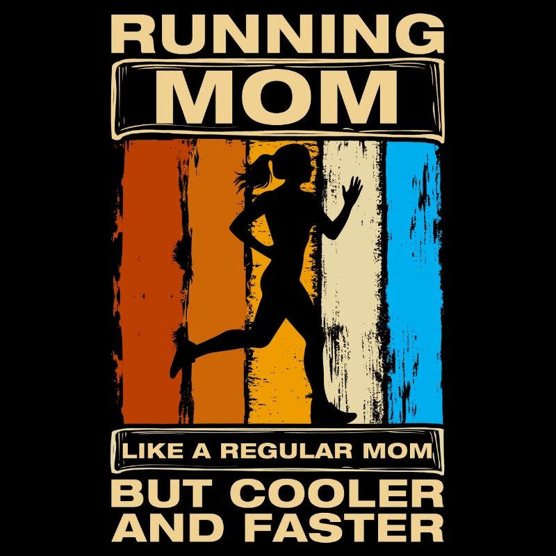 Maman de course drôle de coureur coureur