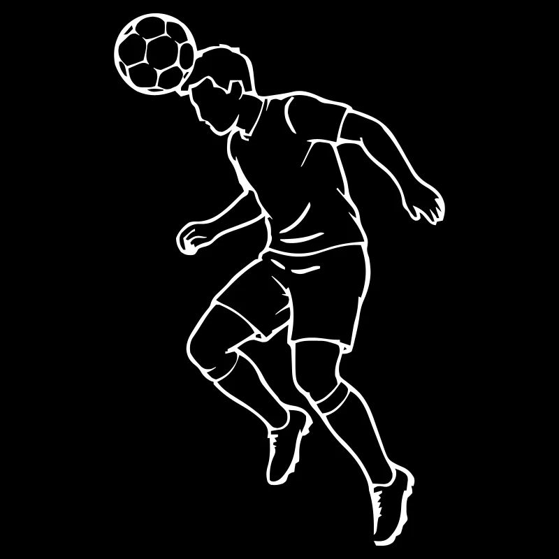 White Header Line Art — Dark Tees