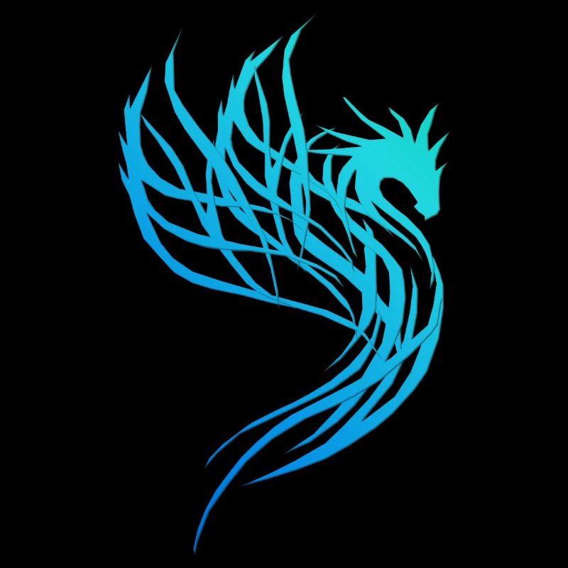 Blauer Wasser-Drache