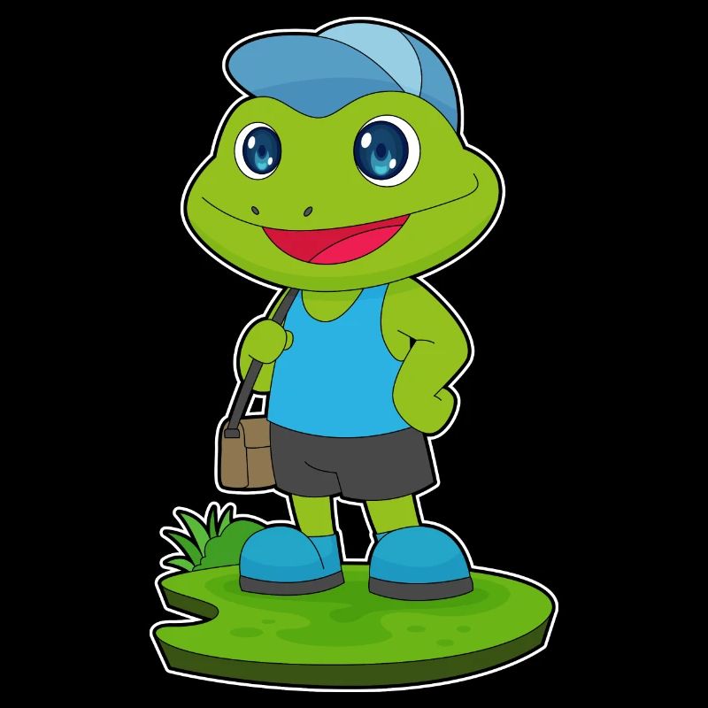 Frosch Wanderer Umhängetasche