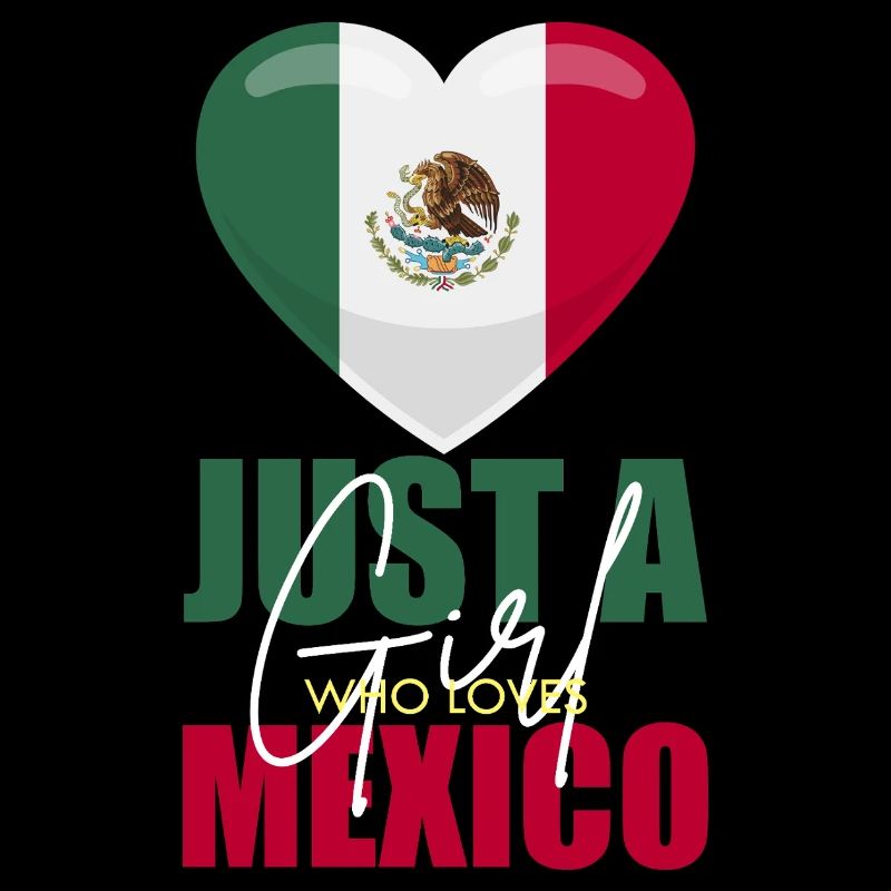 Mexiko Herz Flagge Liebe
