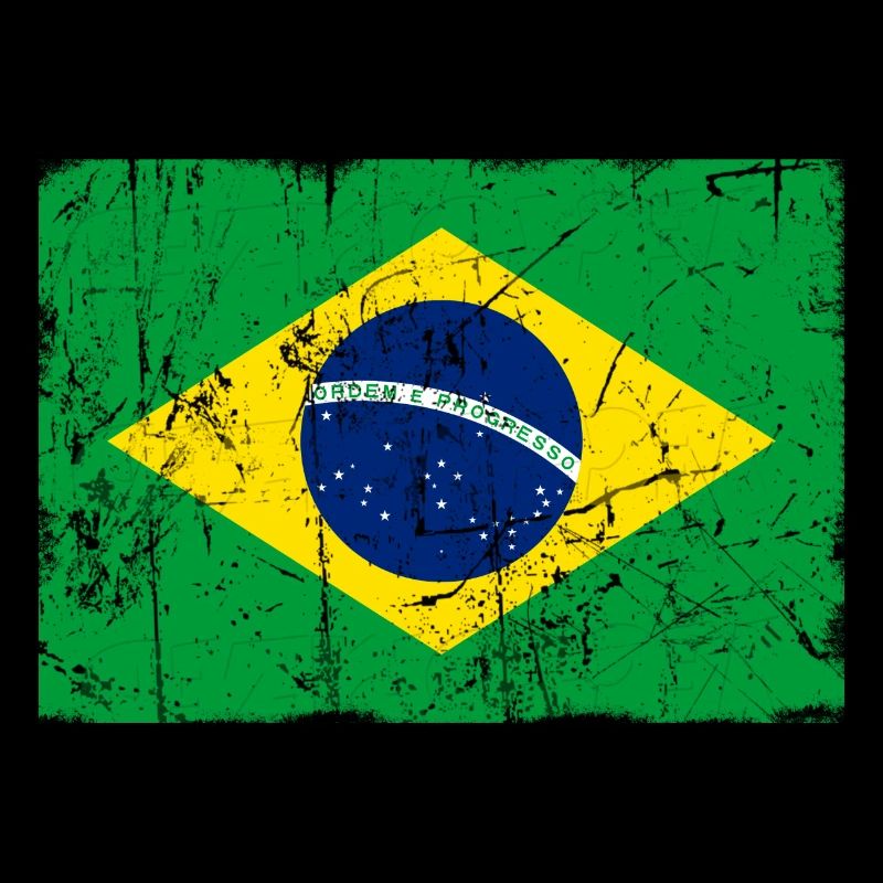 Effet vintage drapeau brésil