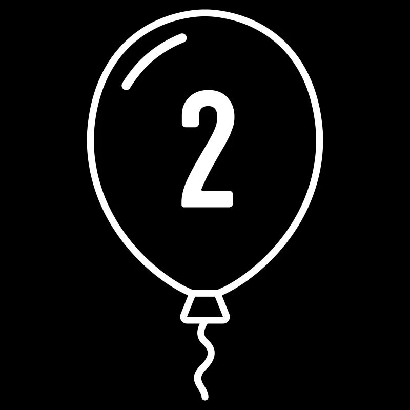 Ballon numéro 2 – Conception d’anniversaire et de fête