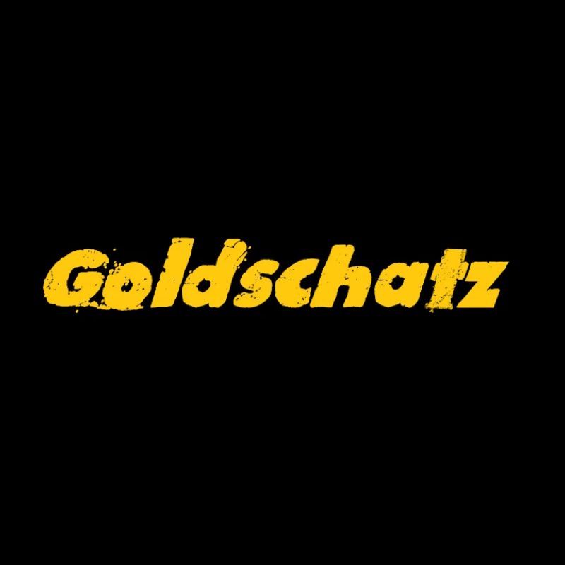 Goldschatz Motiv mit Glitzerakzenten