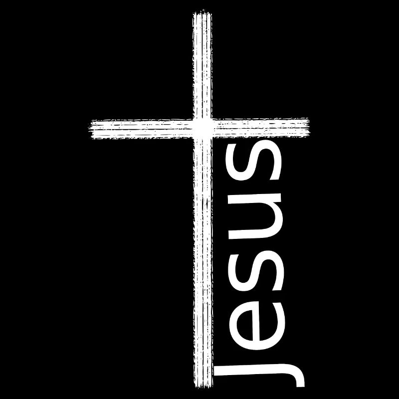 Cross Jesus white