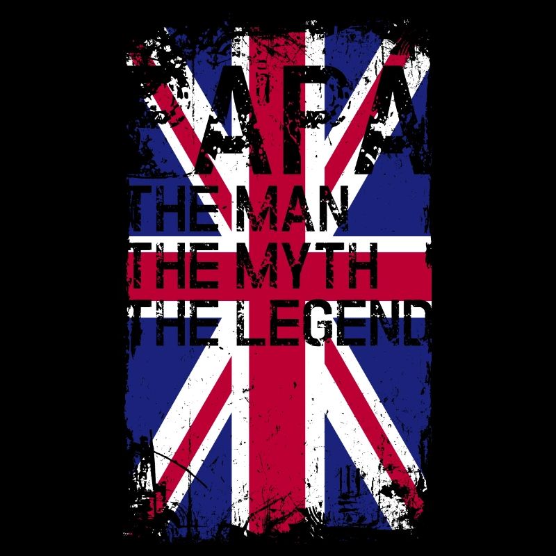 Grunge Union Jack Text Tee