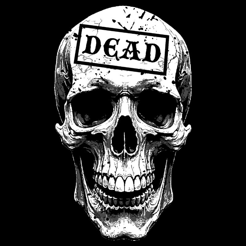 Crâne avec sceau MORT