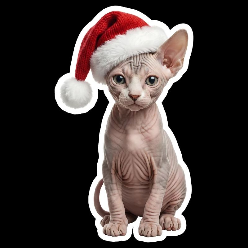 Chat Sphinx - Chaleureux à Noël