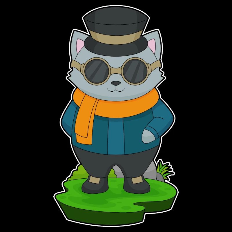 Katze Sonnenbrille