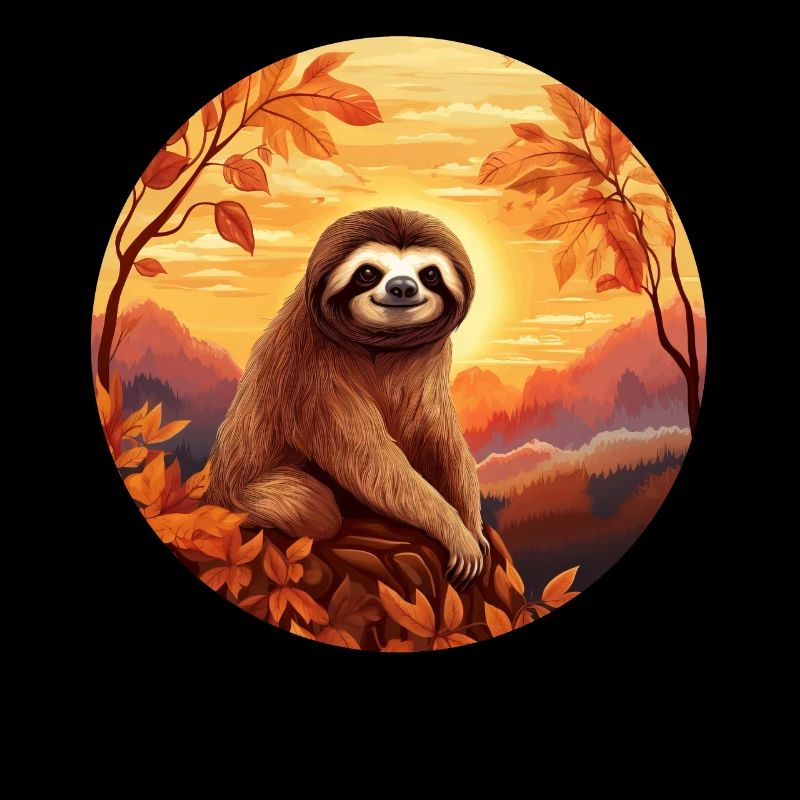 Sloth in autumn