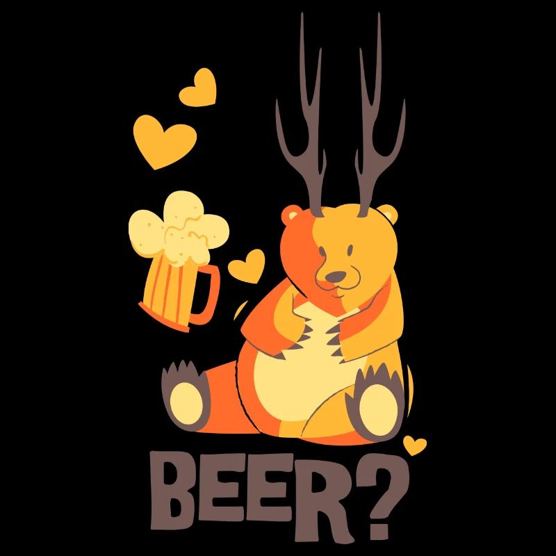 BEAR BIÈRE - Bière Stein Ours Design Chemise