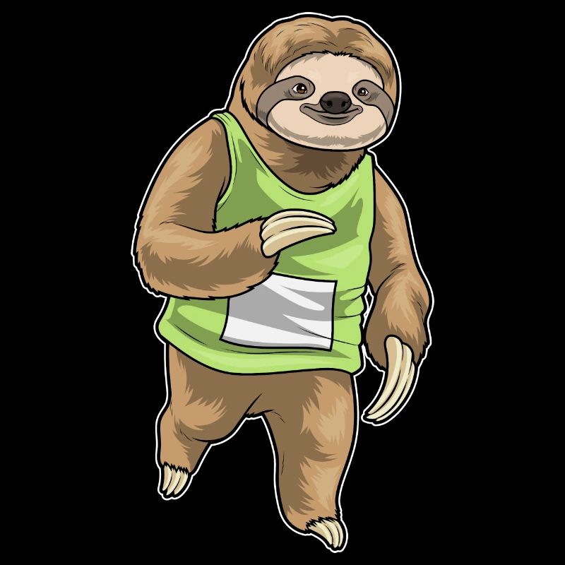 Sloth Jogger Jogging Sport