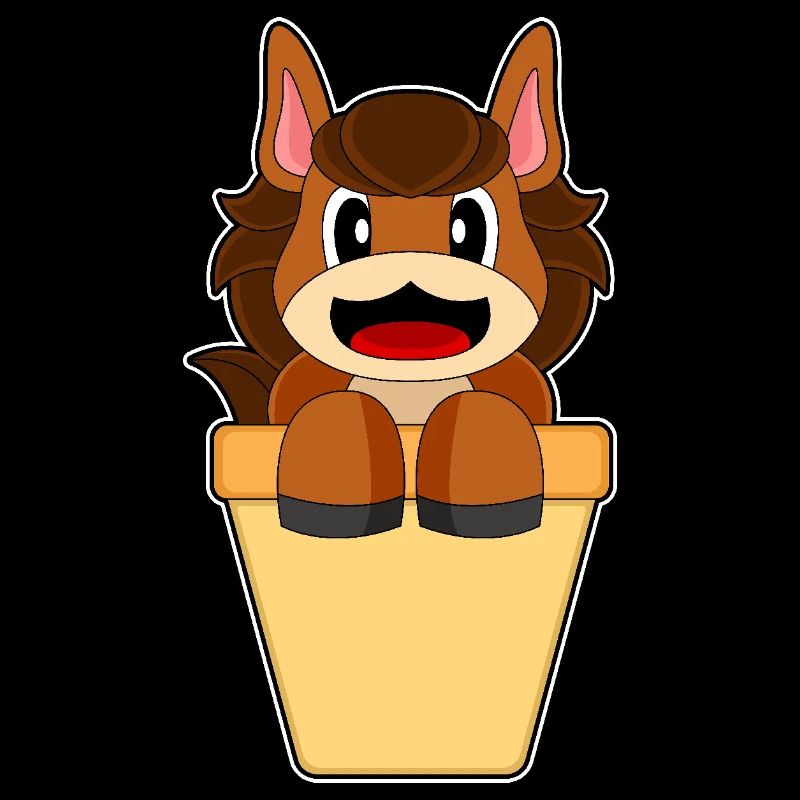 Cornet de glace de cheval