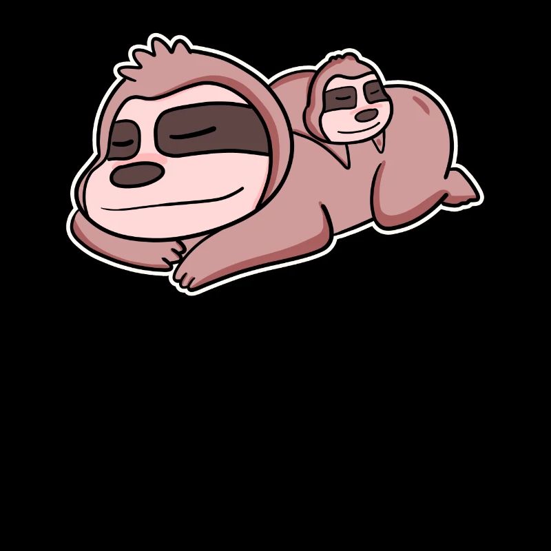 Sloth with baby