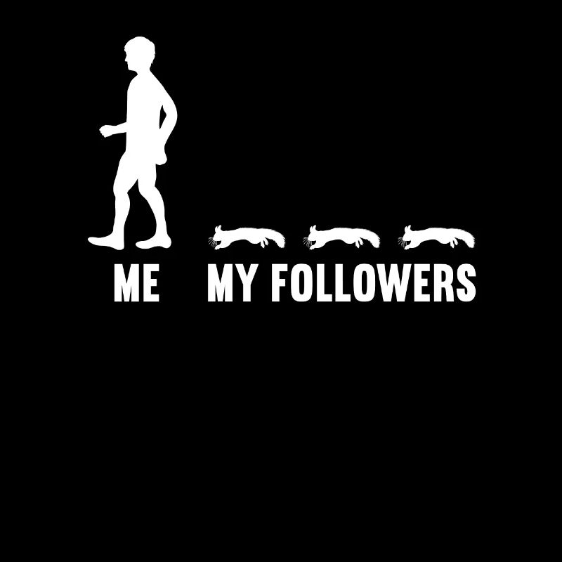 Ich und meine Follower Männer Eichhörnchen