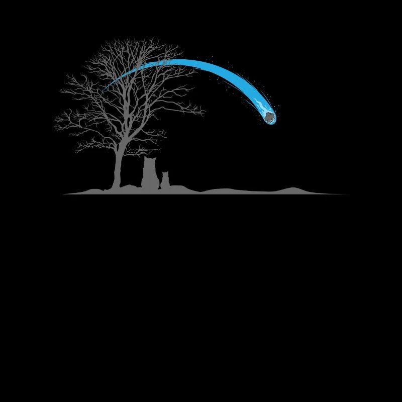 Sternschnuppe am dunklen Himmel