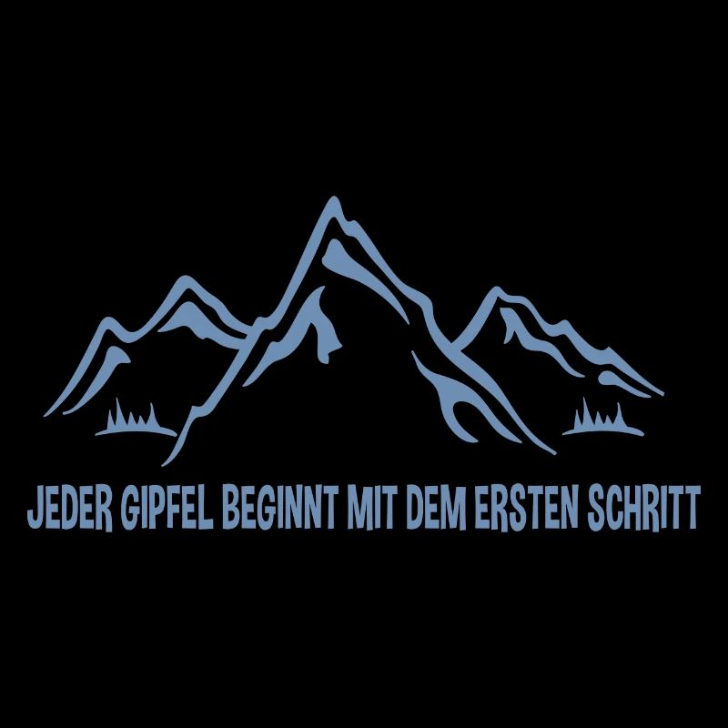 Fröhliche Bergansicht: Den ersten Schritt wagen!