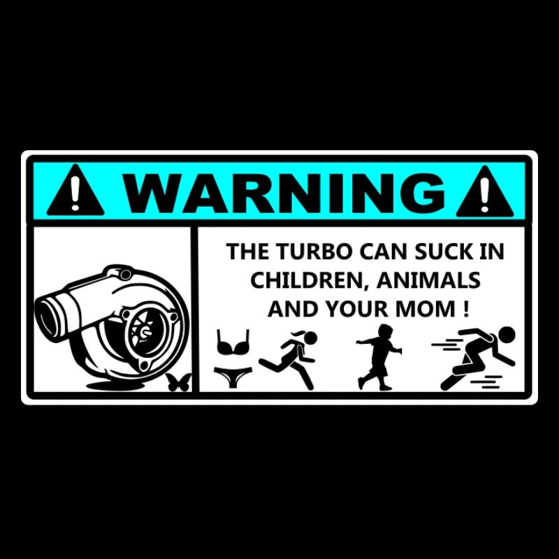 Danger Turbo Aufkleber