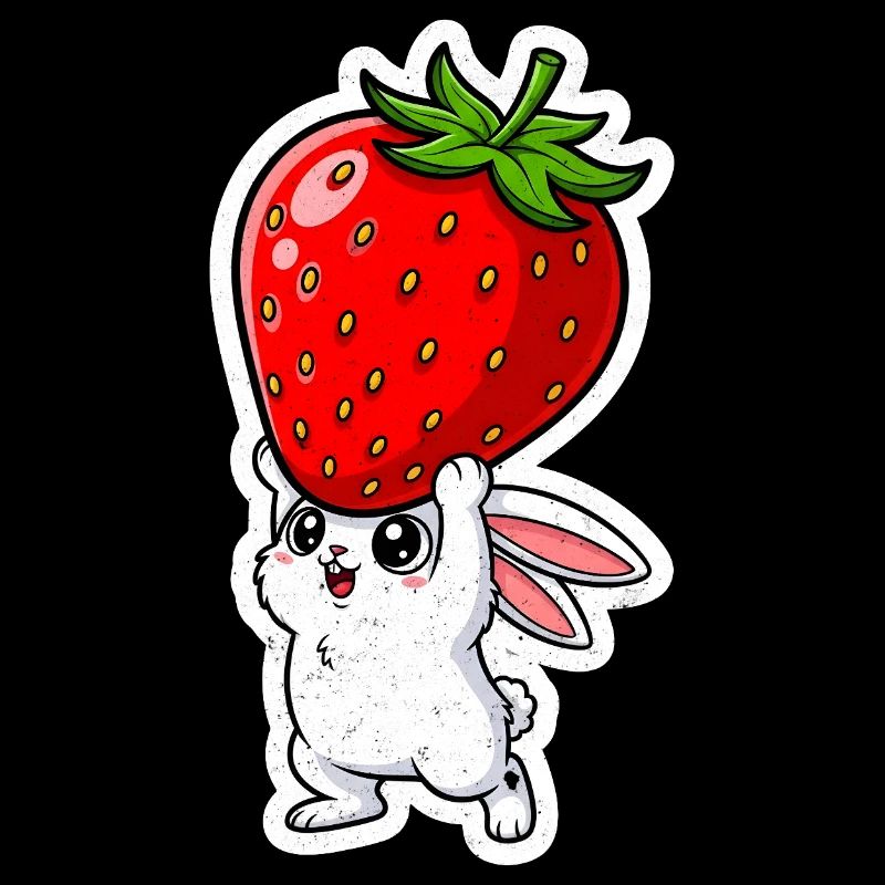 Erdbeere und Hase