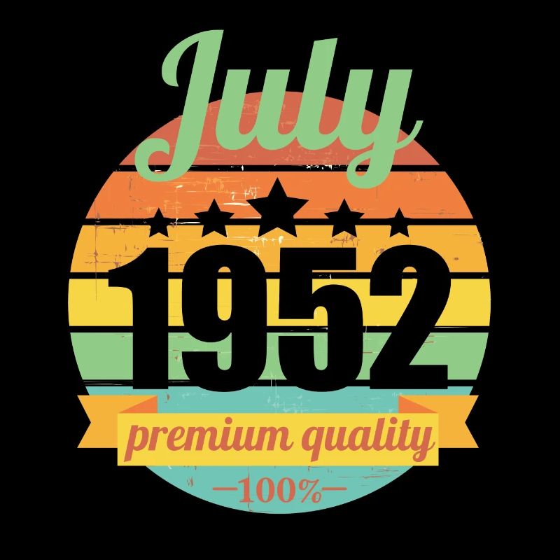 Born July 1952 70 years 70s 70th birthday