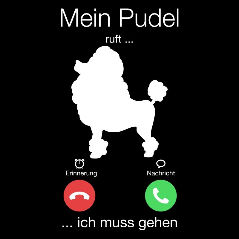 Geschenk Anruf Pudel ruft