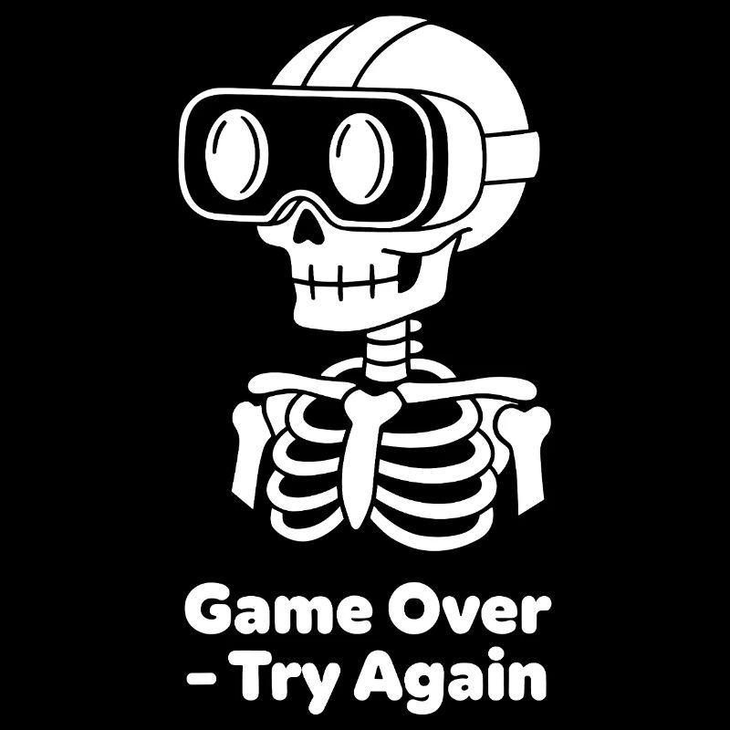 GameOver Skelett VR Motiv