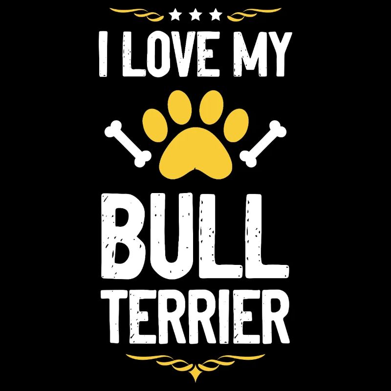 Bull Terrier Pride Paw Print