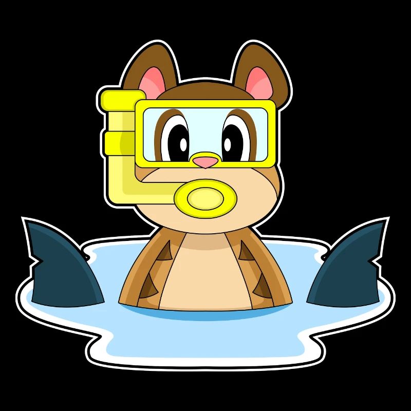 Suricate Plongeur Aileron de requin