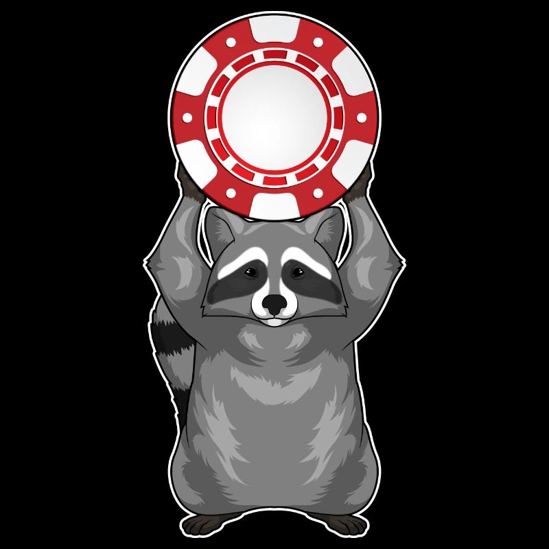 Waschbär Poker Pokerchips