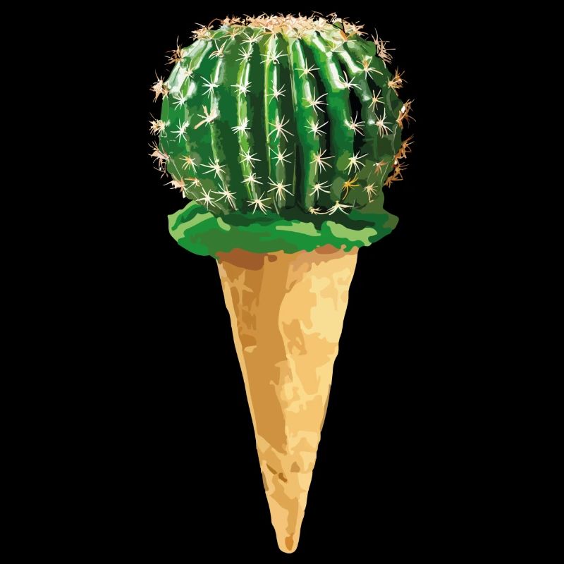 Cactus with ice cream