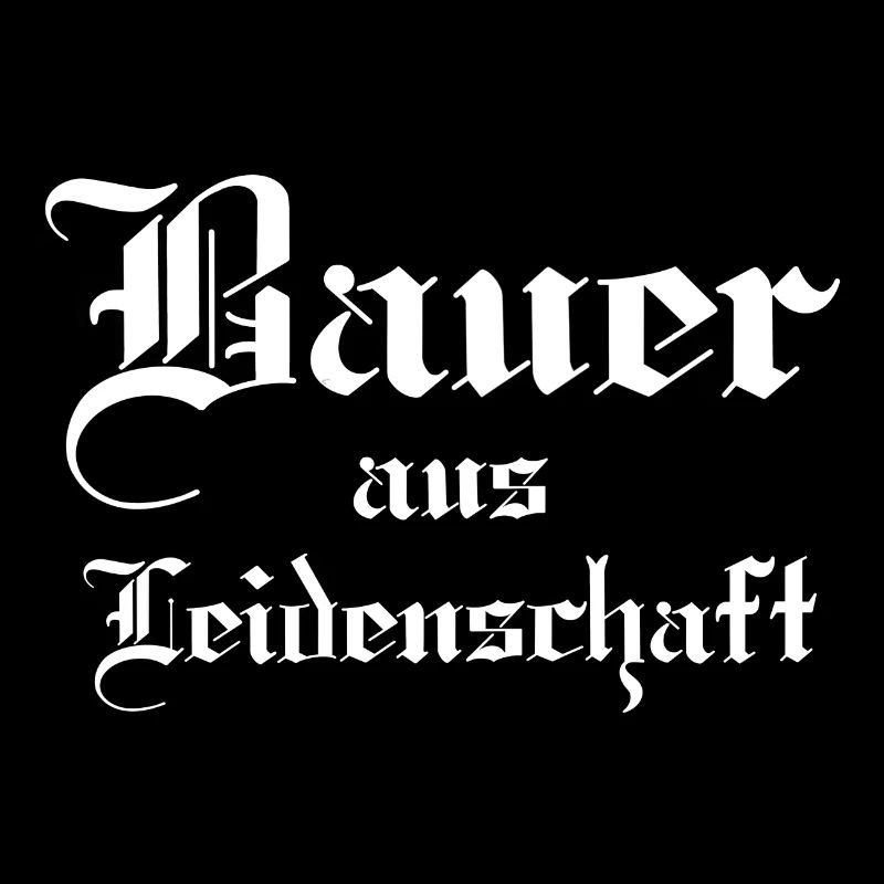 Leidenschaftlicher Bauer