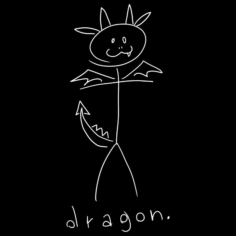 Dragon. (lignes blanches) (par Leni Riosa)