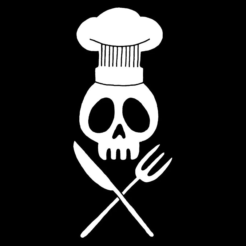 Crâne de cuisinier (blanc)