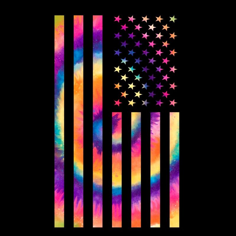 USA Flag 4th July Hippie