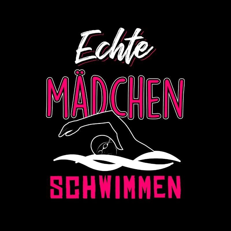 Echte Mädchen schwimmen