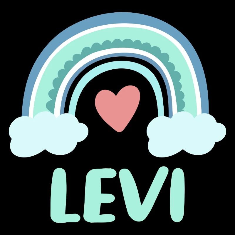 Levi Name Regenbogen Baby