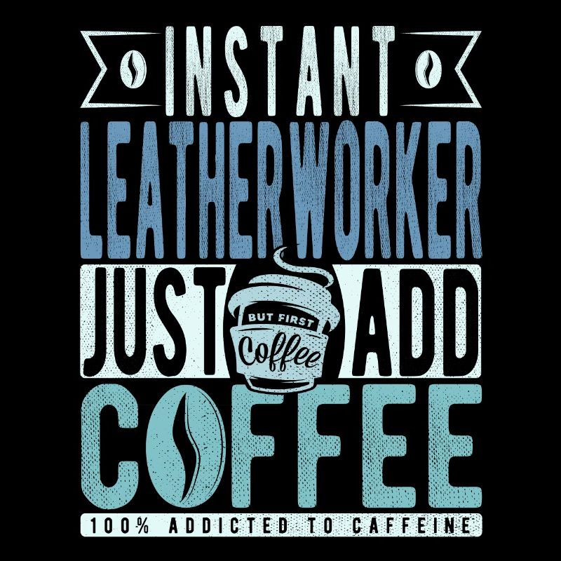 Instant-Lederarbeiter Einfach Kaffee hinzufügen