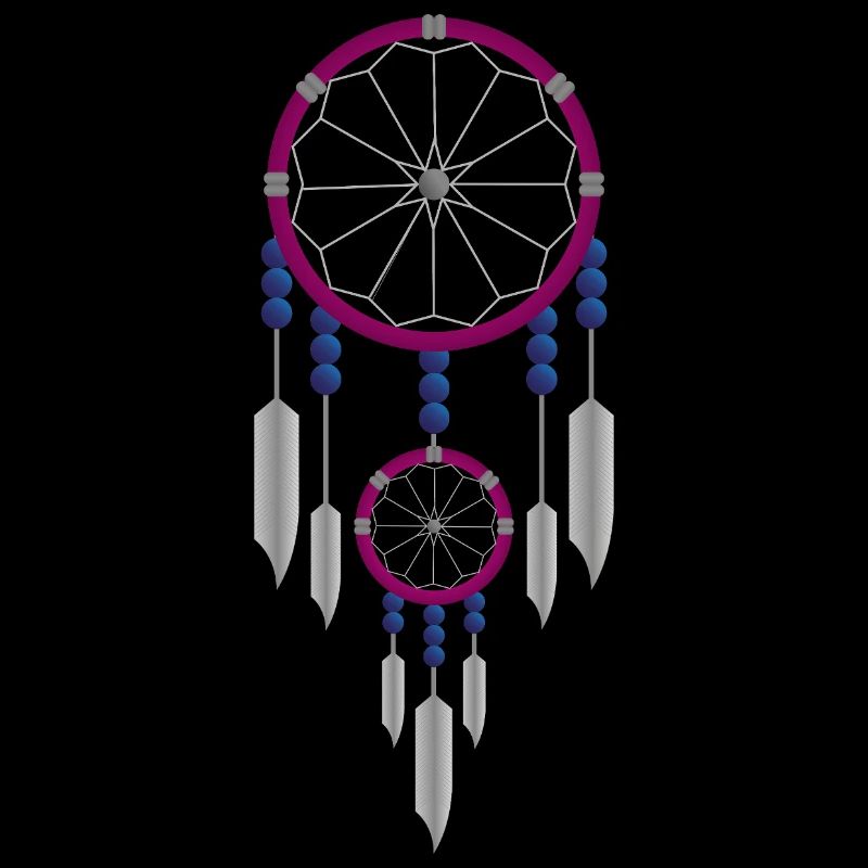 Attrape-rêves violet et bleu