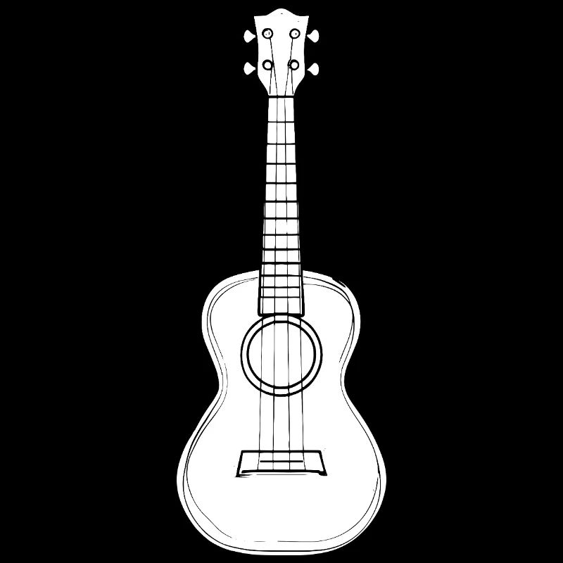 Dessin d’instrument de ukulélé