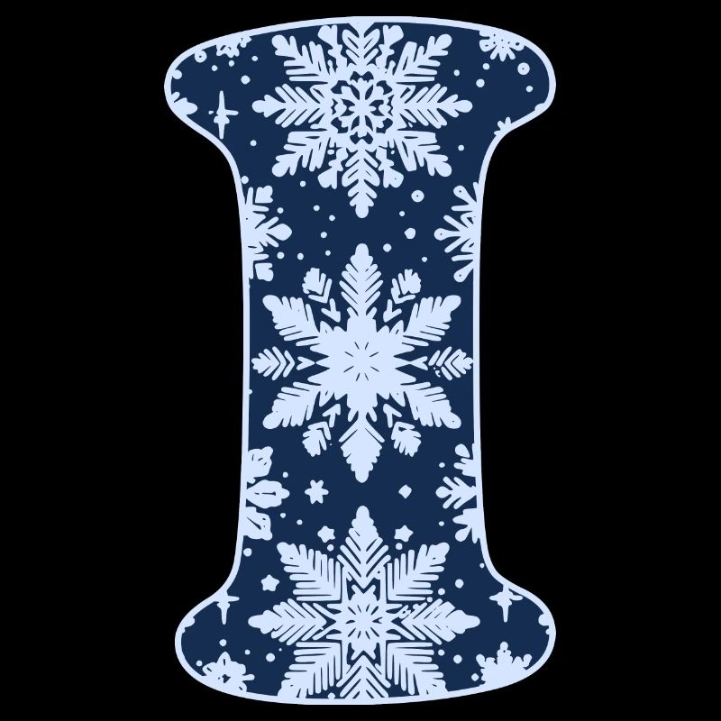 Lettre I Flocons de neige