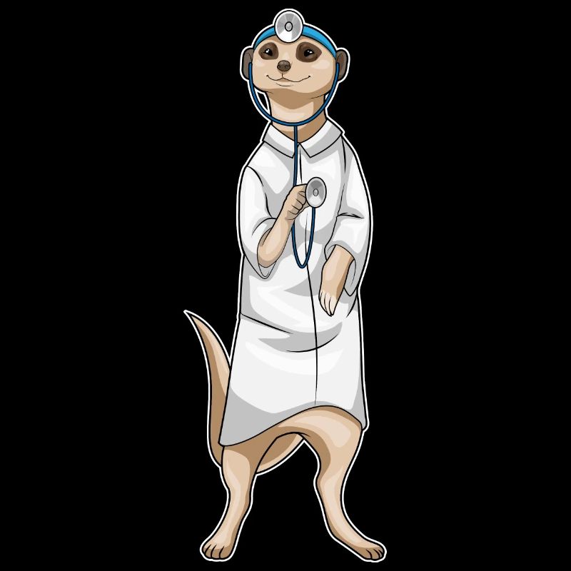 Erdmännchen Arzt Stethoskop