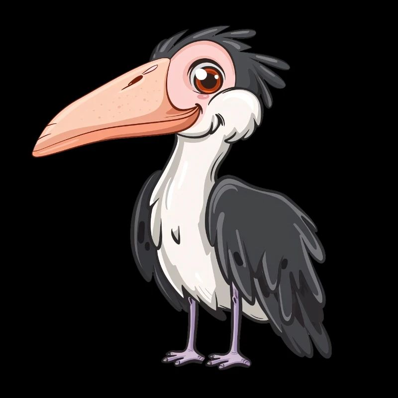 Illustration Eines Lustigen Vogels