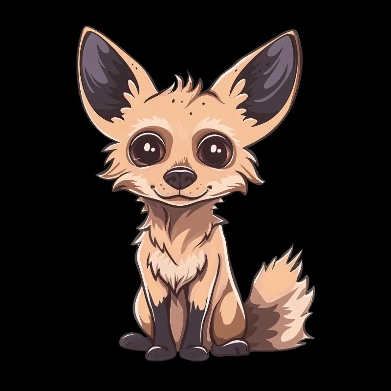 Renard mignon avec de grands yeux