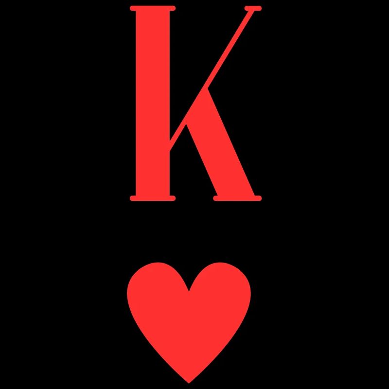 K Coeur Monogramme Graphique