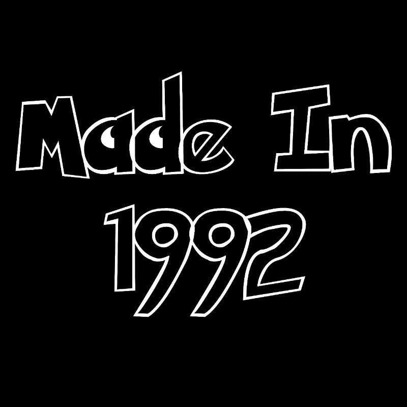 Made in 1992 – Retro typography
